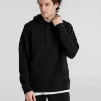 Толстовка с капюшоном унисекс King, черная, размер M