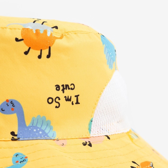Панама детская MINAKU Панама детская MINAKU "Дино", цв, желтый, р-р 54