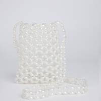 Сумка-клатч на шнурке, цвет белый