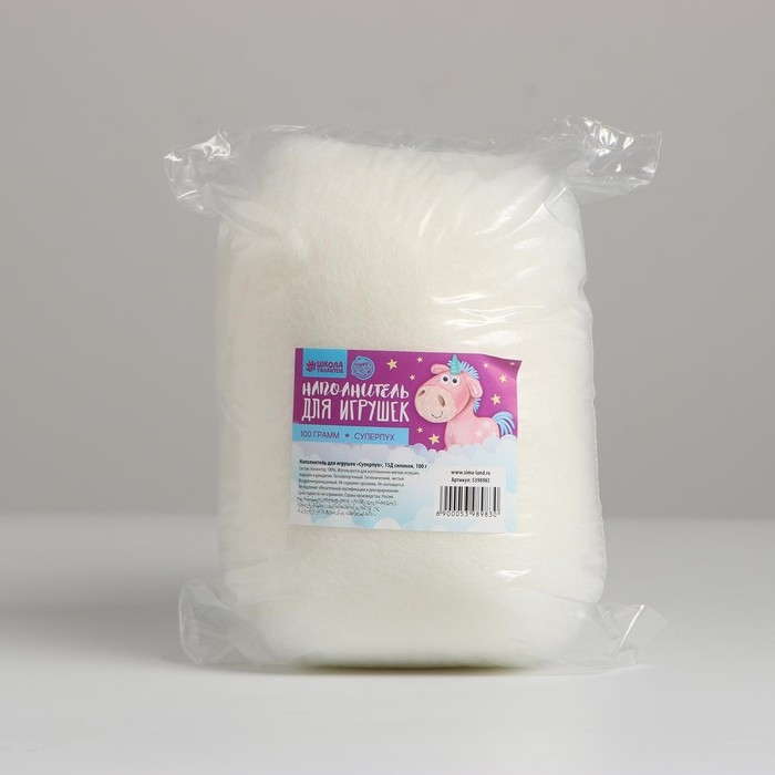Наполнитель для игрушек «Суперпух» 15Д силикон, 100 г Наполнитель для игрушек «Суперпух» 15Д силикон, 100 г