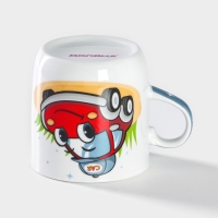 Кружка керамическая Доляна &laquo;Машинка&raquo;, 230 мл, цвет белый