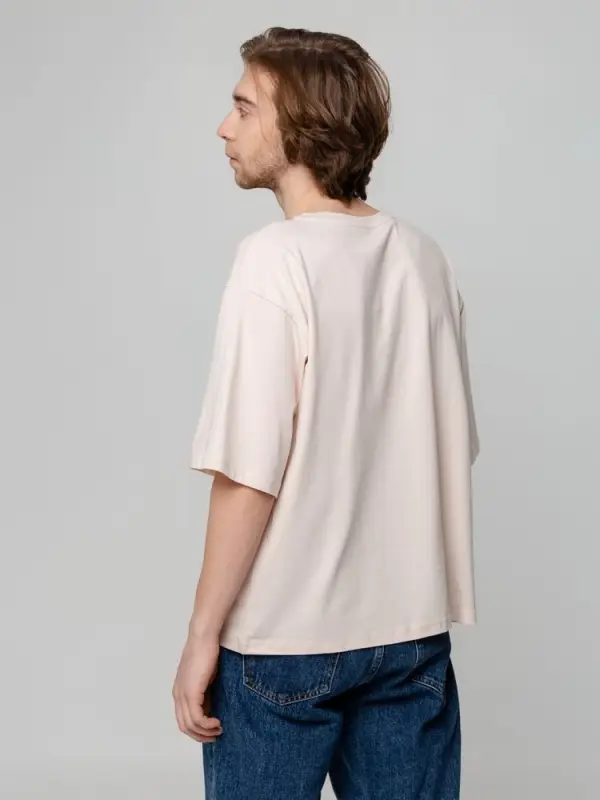 Футболка унисекс оверсайз Street Vibes, бежевая, размер XS/S