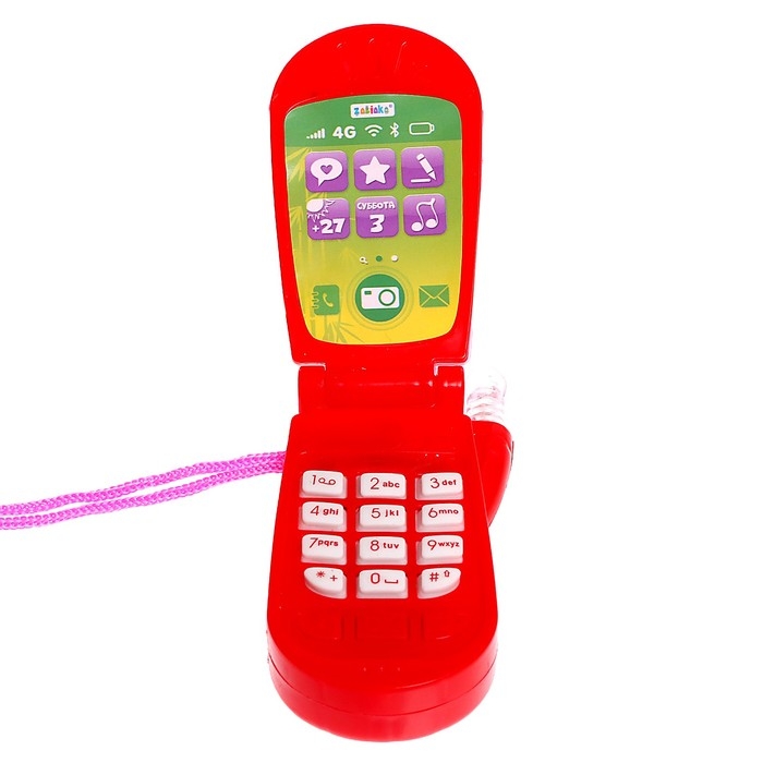 Музыкальный телефон &laquo;Панда&raquo;, звуковые эффекты, работает от батареек, МИКС