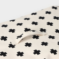 Кофр для хранения вещей «Ажур», 55×42×25 см, цвет чёрно-молочный Кофр для хранения вещей «Ажур», 55×42×25 см, цвет чёрно-молочный