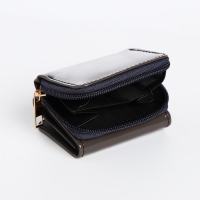 Кошелёк женский на кнопке, цвет серый Кошелёк женский на кнопке, цвет серый