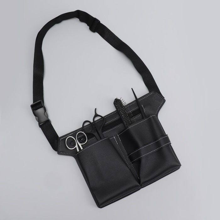 Сумка для мастера, 28 &times; 19,5 см, 2 кармана, 1 отдел, цвет чёрный