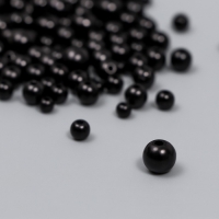 Бусины для творчества пластик "Круглые. Чёрный" d=3-8 мм, набор 10 гр Бусины для творчества пластик "Круглые. Чёрный" d=3-8 мм, набор 10 гр