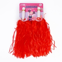 Помпоны 2 шт, цвет красный Помпоны 2 шт, цвет красный