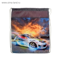 Мешок для обуви 420 х 340 мм, Calligrata МСО-5С, (мягкий полиэстер, плотность 210D), "Субару"