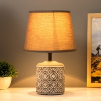 Настольная лампа "Лореа" E14 40Вт серый  20х20х31 см RISALUX