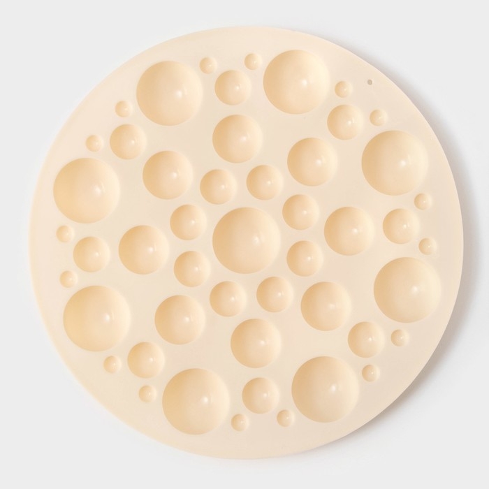 Форма для выпечки Доляна &laquo;Пузырьки&raquo;, d=24 см, цвет бежевый