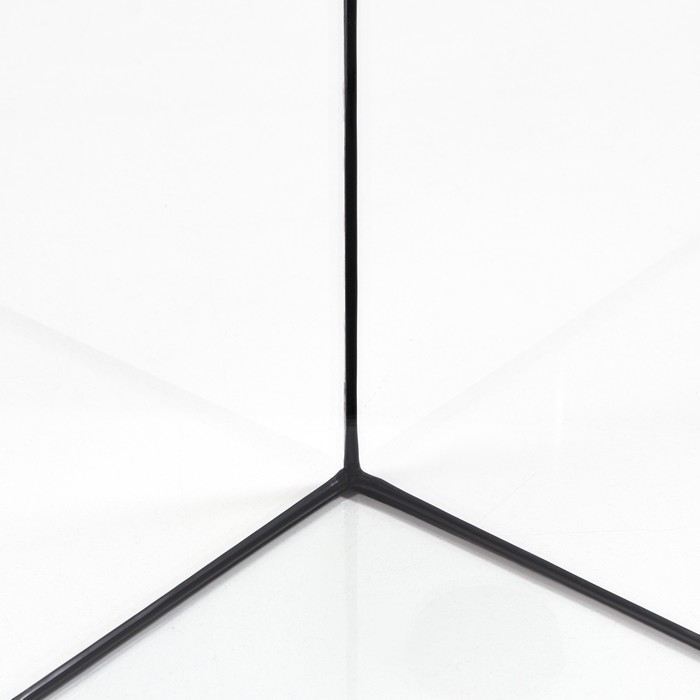 Аквариум Аквариум "Дельта" угловой с крышкой, 40 литров, 39 х 39 х 36/41,5 см, чёрный