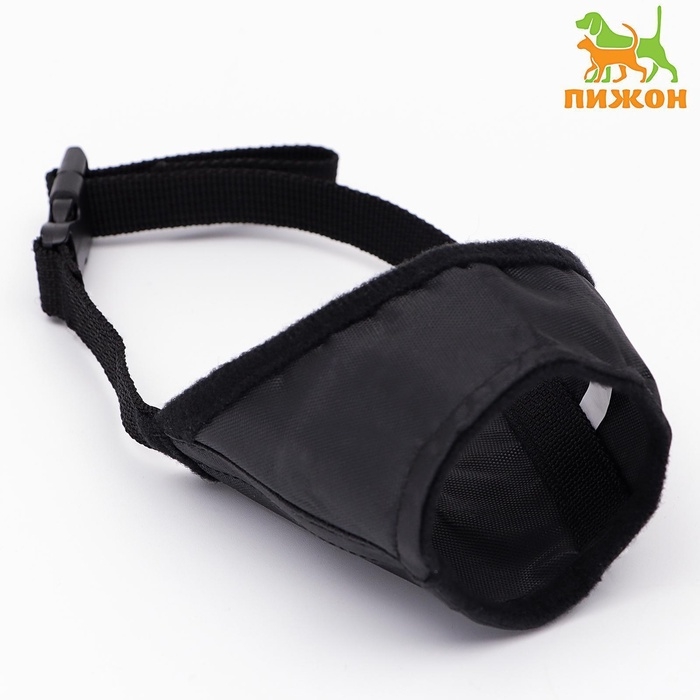 Намордник текстильный, размер 3 (длина по носу 4 см, обхват морды 22 см), чёрный Намордник текстильный, размер 3 (длина по носу 4 см, обхват морды 22 см), чёрный