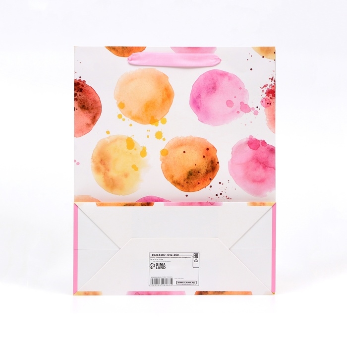 Пакет ламинированный &laquo;Акварельное конфетти&raquo;,  26 &times; 32 &times; 12 см