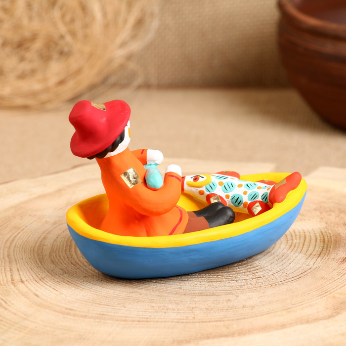 Дымковская игрушка Дымковская игрушка "Мужик в лодке"