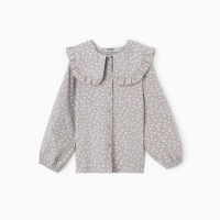 Рубашка для девочки из фланели KAFTAN размер 38 (146-152 см), серый