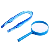 Набор для обучения &laquo;Пинцет и лупа&raquo;, МИКС, по методике Монтессори