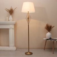 Торшер 19111/1 E27 40Вт бронза-золото 45х45х168 см
