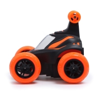 Машина-перевёртыш радиоуправляемая &laquo;Трюкач&raquo;, свет, работает от аккумулятора, цвет оранжевый