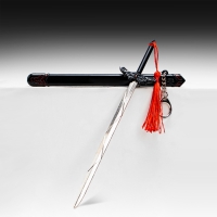 Сувенирное оружие подвесное мини "Меч в стиле Геншин", брелок, 20 см, чёрный Сувенирное оружие подвесное мини "Меч в стиле Геншин", брелок, 20 см, чёрный