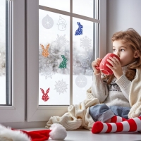 Набор наклеек "Новогодние 5", микс Набор наклеек "Новогодние 5", микс