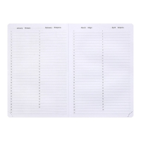 Ежедневник недатированный A5, 160 листов, deVENTE.Couple with umbrella, твёрдая обложка из искусственной кожи с поролоном, 2 ляссе, блок 70 г/м2 Ежедневник недатированный A5, 160 листов, deVENTE.Couple with umbrella, твёрдая обложка из искусственной кожи с поролоном, 2 ляссе, блок 70 г/м2