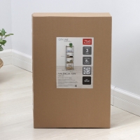 Стеллаж «Валенсия 15W», 45,5×30×155,5 см, чёрный Стеллаж «Валенсия 15W», 45,5×30×155,5 см, чёрный