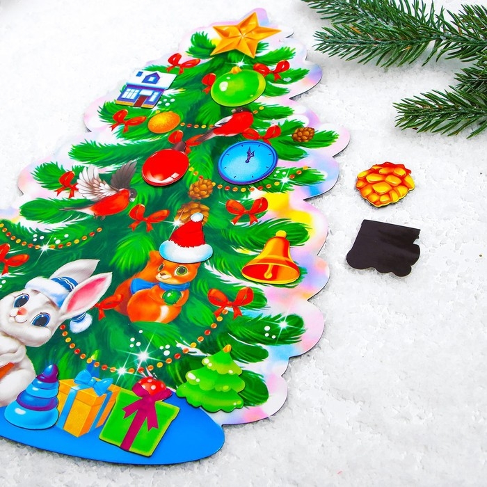 Магнитная новогодняя ёлка &laquo;Новый год! Предметы&raquo;