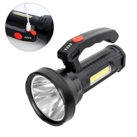 Фонарь светодиодный аккумуляторный ручной, 10+5 Вт, JL-501, 2000 мАч, XPE, USB Фонарь светодиодный аккумуляторный ручной, 10+5 Вт, JL-501, 2000 мАч, XPE, USB