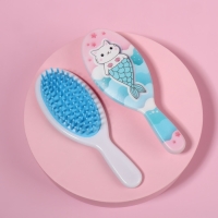 Расчёска-мини массажная, 4,5 &times; 13 см, цвет МИКС