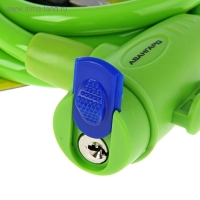 Замок навесной "АВАНГАРД" ВС-Т10 Техно Лайм, с тросом, 1000 мм