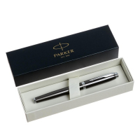 Ручка перьевая Parker IM Core F321 Dark Espresso CT F, корпус из нержавеющей стали, синие чернила, В ПОДАРОЧНОМ ПАКЕТЕ Ручка перьевая Parker IM Core F321 Dark Espresso CT F, корпус из нержавеющей стали, синие чернила, В ПОДАРОЧНОМ ПАКЕТЕ