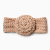 Повязка на голову Крошка Я &laquo;Бантик&raquo;, цв. бежевый, р-р 46-48