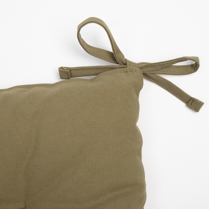 Сидушка на стул Этель Kitchen 42х42 см, цвет зелёный, 100% хлопок, саржа 220 г/м2 Сидушка на стул Этель Kitchen 42х42 см, цвет зелёный, 100% хлопок, саржа 220 г/м2