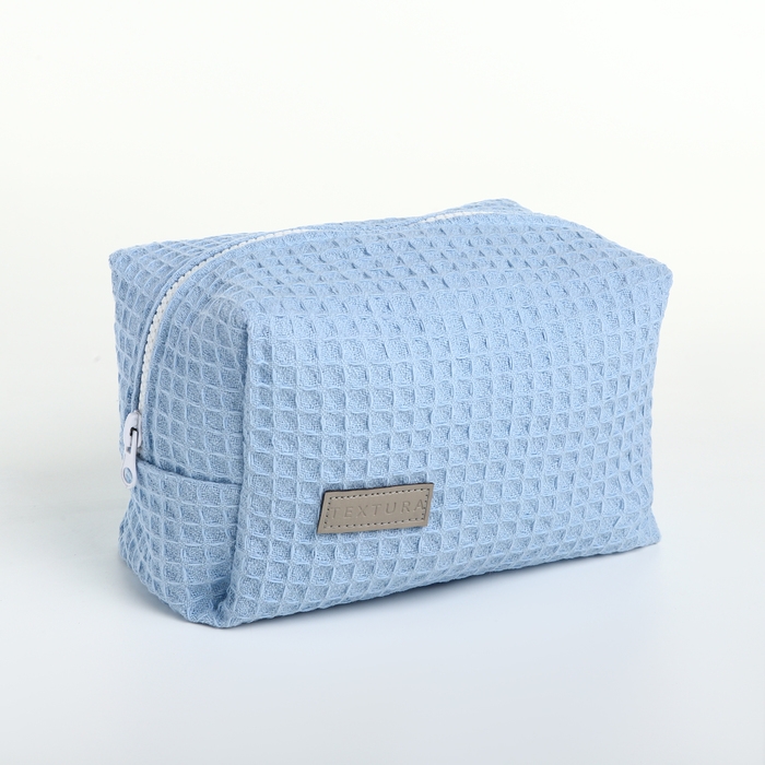 Косметичка на молнии TEXTURA, цвет голубой Косметичка на молнии TEXTURA, цвет голубой