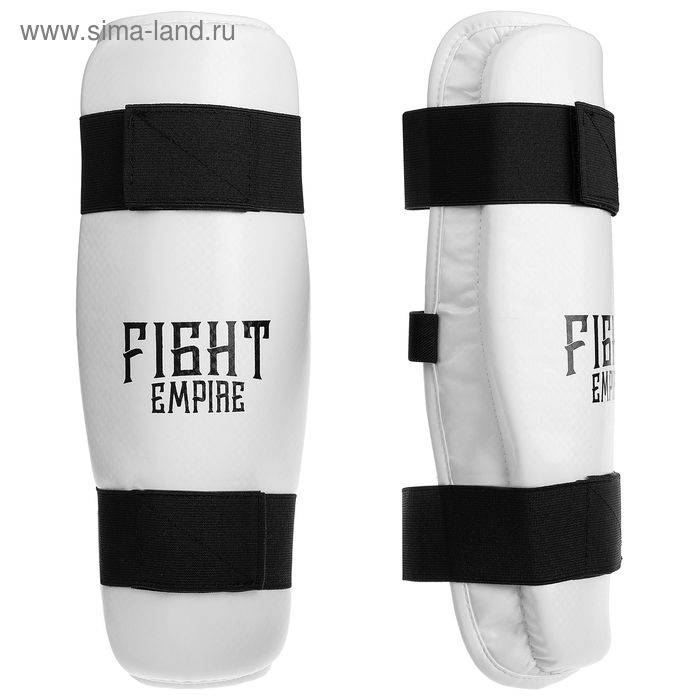 Защита для тхэквондо голеней и локтей FIGHT EMPIRE, белая, размер S