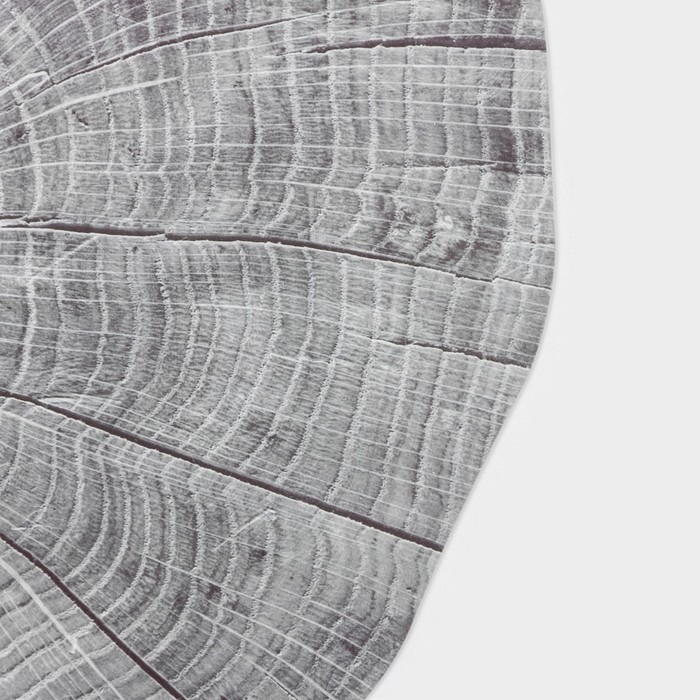 Салфетка сервировочная на стол &laquo;Спил&raquo;, 38&times;39 см, цвет серый