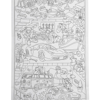 Самая длинная раскраска &laquo;Транспорт&raquo;, размер &mdash; 29,7 &times; 101 см