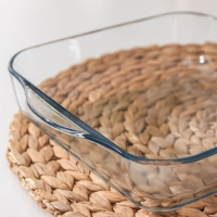 Лоток из жаропрочного стекла с крышкой Borcam, 2 л, 22×22 см, квадратный Лоток из жаропрочного стекла с крышкой Borcam, 2 л, 22×22 см, квадратный