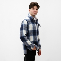 Рубашка мужская в клетку MIST, размер 54, синий