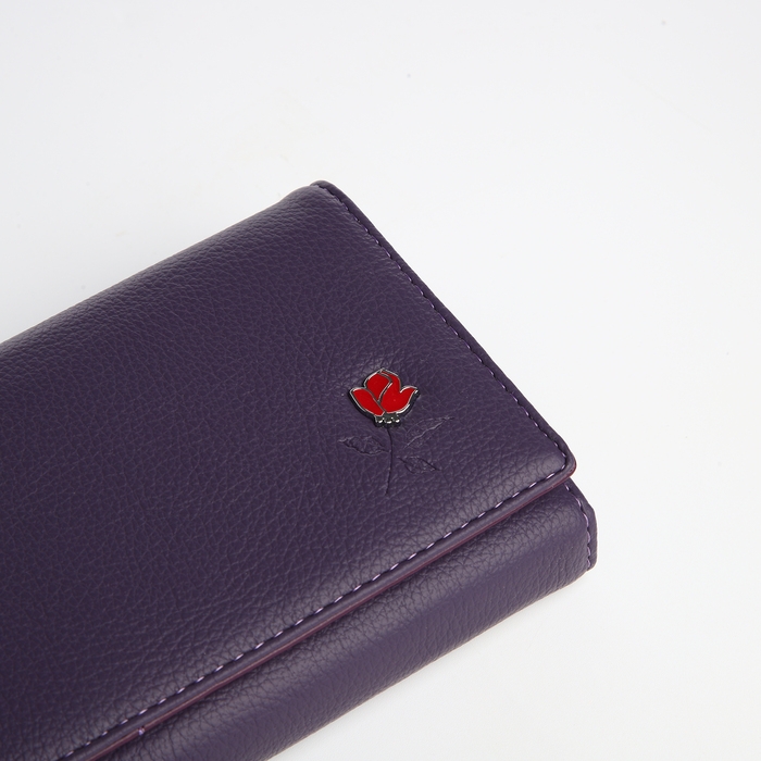 Кошелёк женский на магните, цвет фиолетовый Кошелёк женский на магните, цвет фиолетовый