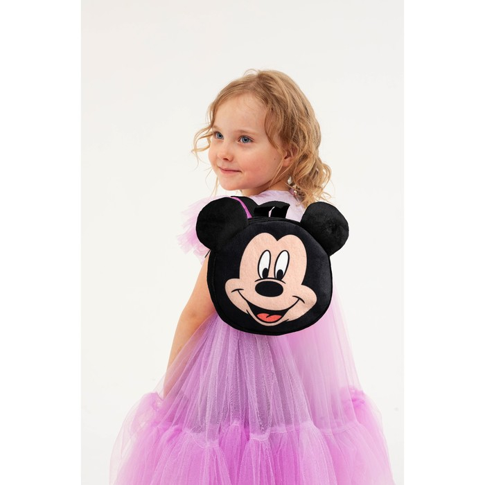 Рюкзак детский плюшевый, 18,5 см х 5 см х 22 см Рюкзак детский плюшевый, 18,5 см х 5 см х 22 см "Мышонок", Микки Маус