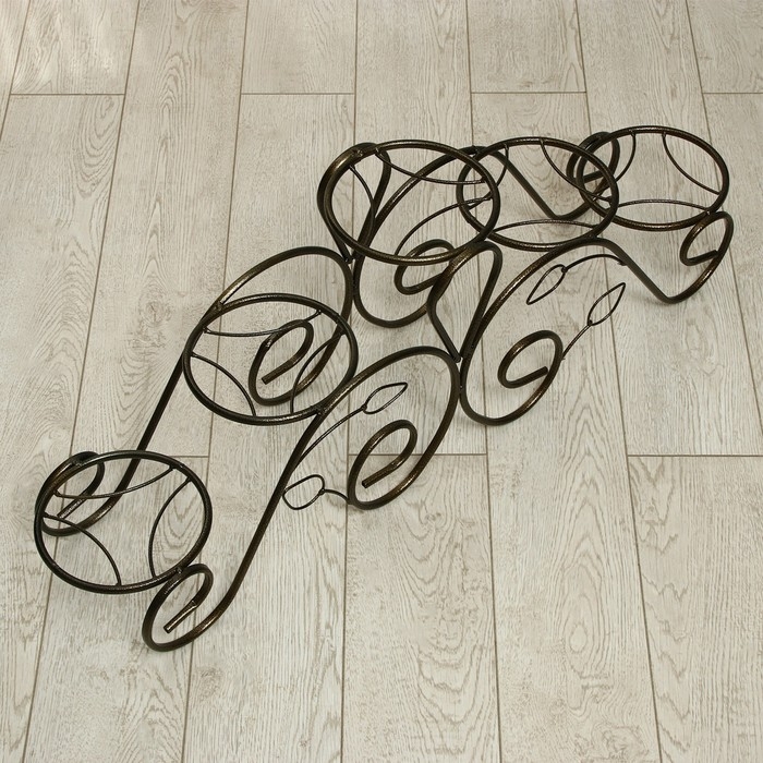 Подставка для цветов, напольная, на 5 горшков, d = 14 см, бронзовая, «Кружево» Подставка для цветов, напольная, на 5 горшков, d = 14 см, бронзовая, «Кружево»