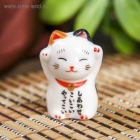 Сувенир керамика "Манэки-нэко" МИКС 4х4,3х2,5 см