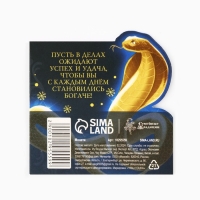 Монета новогодняя амулет &laquo;Новый год: Успеха и процветания&raquo;, диам 2.5 см