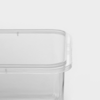 Набор ланч - боксов Доляна, 3 шт, 550 мл, 1,2 л, 2,2 л, прозрачный