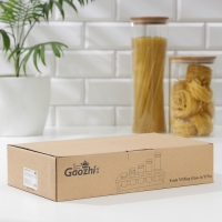 Набор банок стеклянных для сыпучих продуктов &laquo;Эко&raquo;, 3,7&times;6,5 см, 8,5 см, 10 см, 12,5 см, 15,5 см, 5 шт