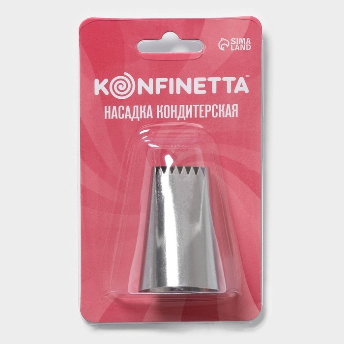 Насадка кондитерская KONFINETTA &laquo;Плетение&raquo;, d=3 см, выход d=2 см, нержавеющая сталь