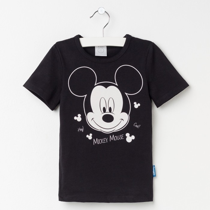 Футболка Disney "Mickey Mouse", рост 86-92 (28), чёрный