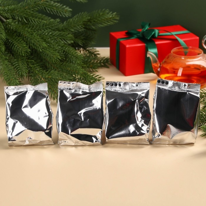 Чайная коллекция &laquo;Пусть Новый год будет сладким&raquo;, 4 новогодних вкуса (20 г x 4 шт).